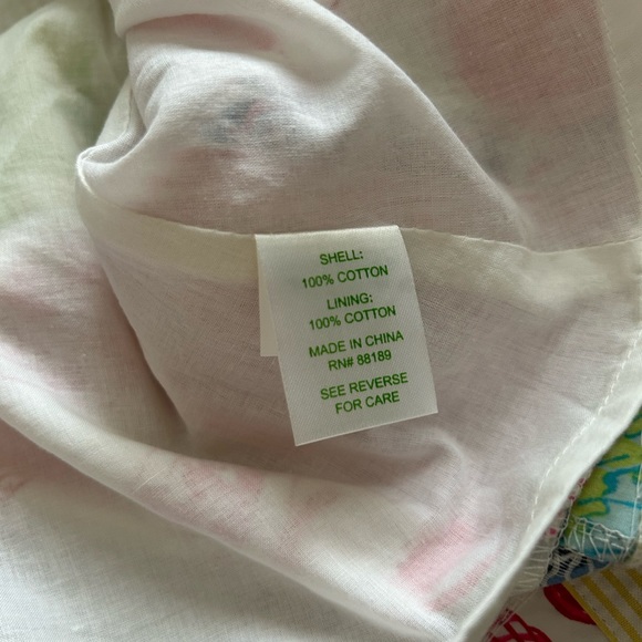 LILLY PULITZER | Patchwork Seersucker Strapless Dress - Picture 7 of 7